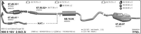 Imasaf 569000019 - Impianto gas scarico autozon.pro