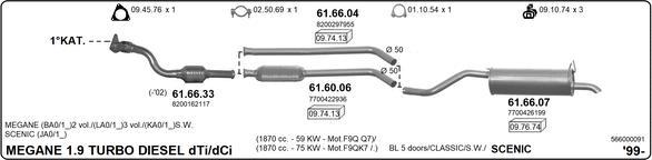 Imasaf 566000091 - Impianto gas scarico autozon.pro