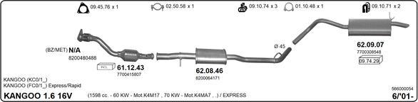 Imasaf 566000054 - Impianto gas scarico autozon.pro