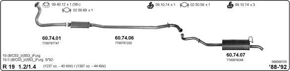 Imasaf 566000155 - Impianto gas scarico autozon.pro