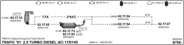 Imasaf 566000292 - Impianto gas scarico autozon.pro