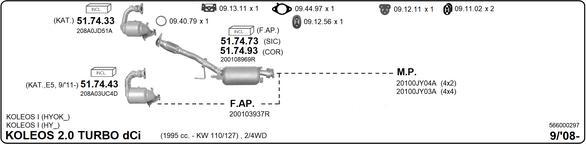 Imasaf 566000297 - Impianto gas scarico autozon.pro