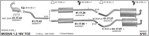 Imasaf 566000271 - Impianto gas scarico autozon.pro