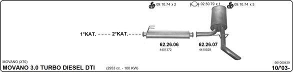 Imasaf 561000439 - Impianto gas scarico autozon.pro