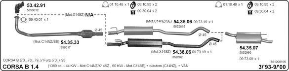 Imasaf 561000196 - Impianto gas scarico autozon.pro