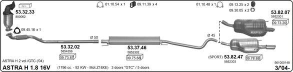 Imasaf 561000148 - Impianto gas scarico autozon.pro