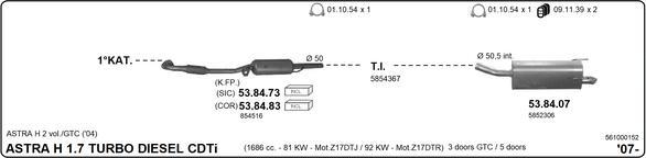 Imasaf 561000152 - Impianto gas scarico autozon.pro