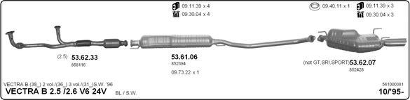 Imasaf 561000381 - Impianto gas scarico autozon.pro