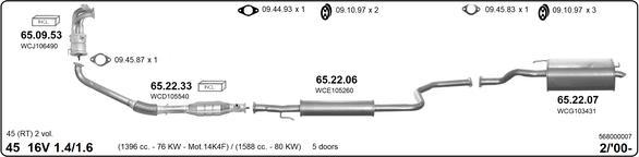 Imasaf 568000007 - Impianto gas scarico autozon.pro