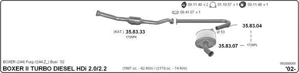 Imasaf 563000005 - Impianto gas scarico autozon.pro