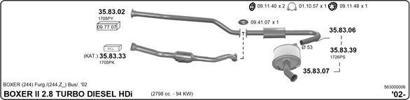 Imasaf 563000006 - Impianto gas scarico autozon.pro