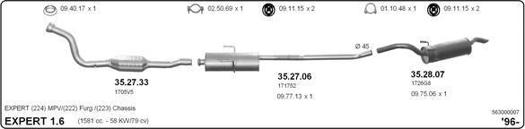 Imasaf 563000007 - Impianto gas scarico autozon.pro