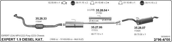 Imasaf 563000010 - Impianto gas scarico autozon.pro