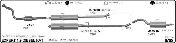 Imasaf 563000011 - Impianto gas scarico autozon.pro