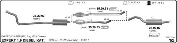 Imasaf 563000012 - Impianto gas scarico autozon.pro