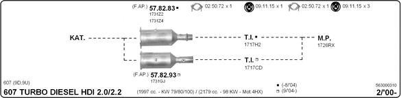 Imasaf 563000310 - Impianto gas scarico autozon.pro