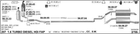 Imasaf 563000294 - Impianto gas scarico autozon.pro