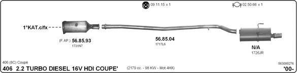 Imasaf 563000276 - Impianto gas scarico autozon.pro