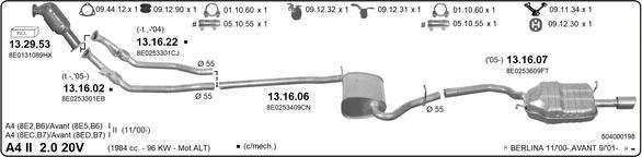 Imasaf 504000198 - Impianto gas scarico autozon.pro