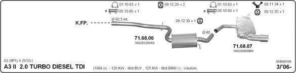 Imasaf 504000186 - Impianto gas scarico autozon.pro