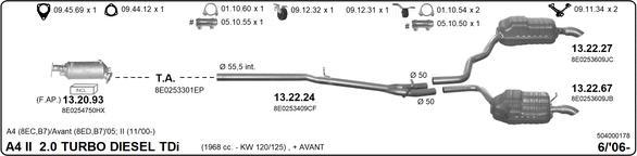 Imasaf 504000178 - Impianto gas scarico autozon.pro