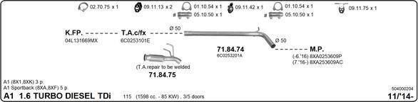 Imasaf 504000204 - Impianto gas scarico autozon.pro