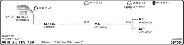 Imasaf 504000205 - Impianto gas scarico autozon.pro