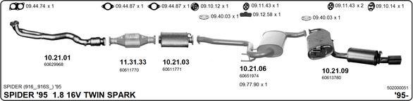 Imasaf 502000051 - Impianto gas scarico autozon.pro