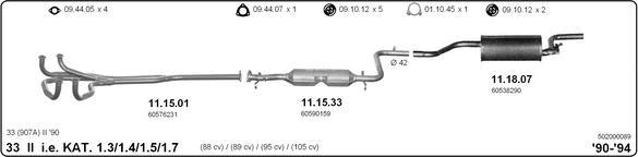 Imasaf 502000089 - Impianto gas scarico autozon.pro