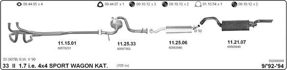 Imasaf 502000084 - Impianto gas scarico autozon.pro