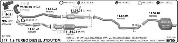 Imasaf 502000141 - Impianto gas scarico autozon.pro