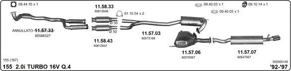 Imasaf 502000148 - Impianto gas scarico autozon.pro