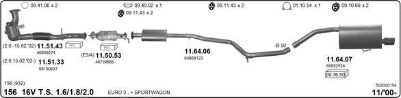 Imasaf 502000154 - Impianto gas scarico autozon.pro