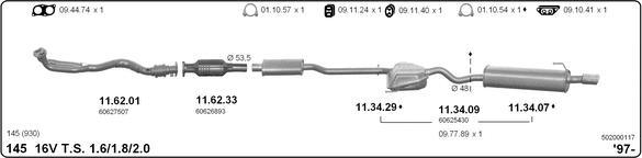 Imasaf 502000117 - Impianto gas scarico autozon.pro