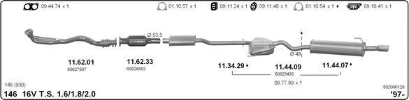 Imasaf 502000128 - Impianto gas scarico autozon.pro