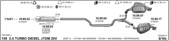 Imasaf 502000171 - Impianto gas scarico autozon.pro