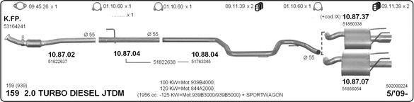 Imasaf 502000224 - Impianto gas scarico autozon.pro