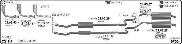 Imasaf 514000058 - Impianto gas scarico autozon.pro