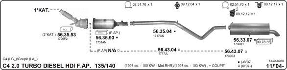 Imasaf 514000080 - Impianto gas scarico autozon.pro