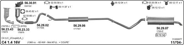 Imasaf 514000077 - Impianto gas scarico autozon.pro