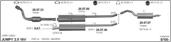 Imasaf 514000120 - Impianto gas scarico autozon.pro