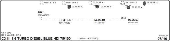 Imasaf 514000291 - Impianto gas scarico autozon.pro