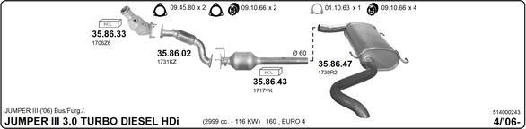 Imasaf 514000243 - Impianto gas scarico autozon.pro