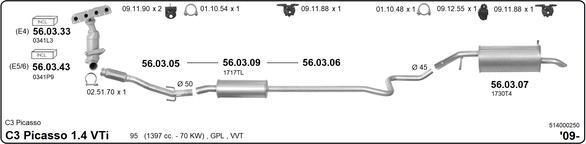 Imasaf 514000250 - Impianto gas scarico autozon.pro