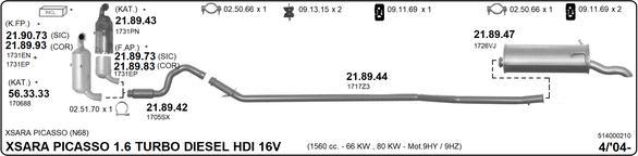 Imasaf 514000210 - Impianto gas scarico autozon.pro