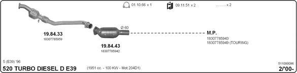 Imasaf 511000096 - Impianto gas scarico autozon.pro