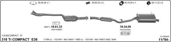 Imasaf 511000044 - Impianto gas scarico autozon.pro