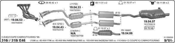 Imasaf 511000055 - Impianto gas scarico autozon.pro