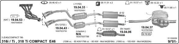 Imasaf 511000056 - Impianto gas scarico autozon.pro