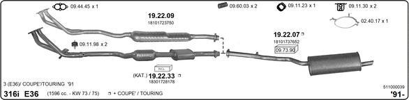 Imasaf 511000039 - Impianto gas scarico autozon.pro